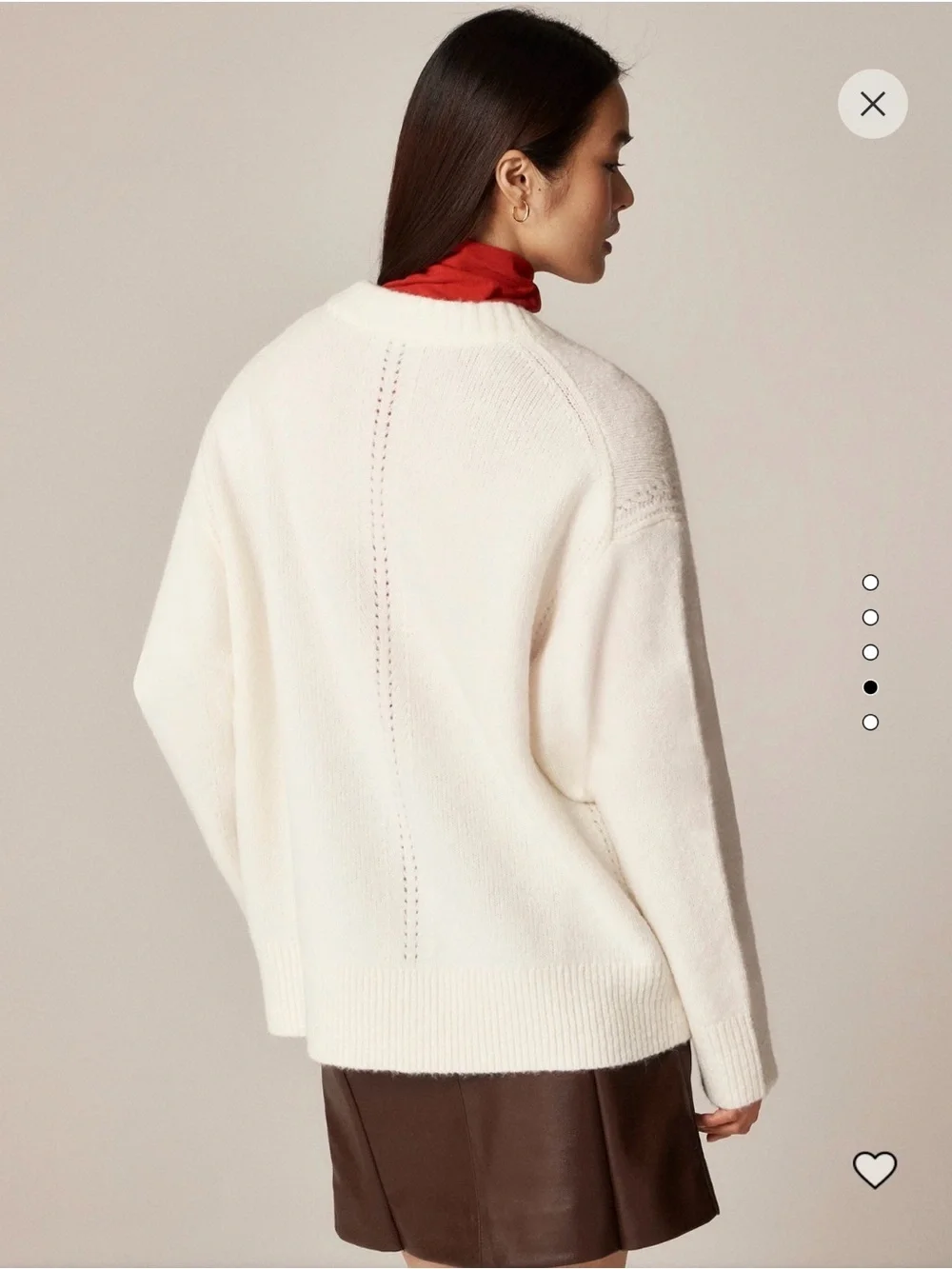 J. Crew Cream Crewneck Sweater